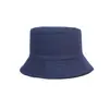 Sombrero de pescador al por mayor logo personalizado protector solar parasol sombrero tipo cuenca placa ligera color sólido algodón sombrero publicitario copa plana