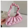 Bolsa de Ombro Estilo Coreano Nova, Quente e Vendida em Larga Escala, Bolsa Estilo Francês, Bolsa de Mão Plissada da Moda, Bolsa de Braço