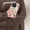Funda de Teléfono Xiaomi 17max de Coco Pintada a Mano Simple Aplicable Nueva Protección de Borde Completo xm17 con Correa de Mano Dibujo Animado Creativo