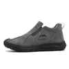 Nuevos zapatos casuales deportivos de otoño para hombre con aumento interno de altura, zapatos de talla grande para hombre, zapatos slip-on de caña alta con suela blanda para hombres de mediana edad y ancianos