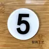 Placa de Identificación de Número Digital Acrílico Número de Mesa Número de Asiento Número de Vestidor Calcomanía de Pared Secundaria Número Placa