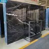 Mármol Blanco y Negro Baldosas de Piedra Natural Venta al por Mayor Piso para Toda la Casa Mesa de Isla Mesa de Comedor Mesa de Té Diseño Procesamiento Personalizado