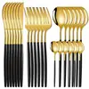 Modelo Nuevo 26 Años Set de Cuchillo, Tenedor y Cuchara Transfronterizo para Hoteles y Restaurantes Occidentales, Set de Cubiertos de Acero Inoxidable Portugués, 24/30 Piezas