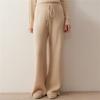 Llenos de Textura ~ Pantalones Anchos de Cachemir para Mujer, Pantalones Rectos Casuales de Cachemir de Cintura Alta para Usar por Encima, Pantalones de Punto de Moda al por Mayor