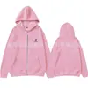Cardigan com Capuz Moletom Tendência Nova Moda Comércio Exterior Padrão Pequeno de Logo Solto Tamanho Plus Size Jovem Britânico Zíper Top