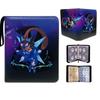 Álbum de Cartas Pokemon 4 Ranuras 9 Compartimentos Pokemon Cuero Colección Álbum Transfronterizo Dropshipping Tarjeta Cremallera Almacenamiento Álbum Bolsa