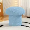 Banqueta para Trocar Sapatos Estilo Creme, Banqueta Fofa de Cogumelo, Mesa de Centro para Sala de Estar, Banqueta Baixa, Banqueta para Sofá, Banqueta Redonda para Quarto, Banqueta Pequena Doméstica