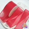 Cinta de tul triangular brillante de doble cara, material para lazo de accesorio para el cabello DIY hecho a mano, accesorio para sombrero de paja de ropa, empaque de caja de regalo