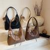 Bolso Sobaco Estilo Popular Nuevo 2025, Bolso de Hombro Retro y Elegante para Mujer, Bolso de Mujer con Correa Ancha de Hombro con Lazo a la Moda