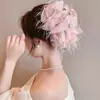 Presilha de Cabelo de Gaze Nuvem Bolha para Mulheres, Estilo Princesa Fugitiva, Presilha de Cabelo de Rede Estrelada Extra Grande, Melhora o Volume do Cabelo, Acessório de Cabelo Presilha Tubarão
