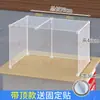 Cubierta de Puesto a Prueba de Viento de Tres Lados con Techo, 36 Cubiertas Transparentes de Plástico, Cerramiento de Escritorio, Película para Exteriores, Cubierta a Prueba de Polvo para Carrito de Comida