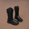 Botas Altas para Niña 2026 Otoño/Invierno Nuevo Estilo Británico Botas de Caballero Infantiles Botas Altas de Suela Gruesa para Niñas Pequeñas