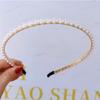 Faixa de Cabelo Nova com Pérolas Mais Vendida para Mulheres, Presilha de Cabelo Versátil da Moda, Acessório de Cabelo Simples e Elegante, Faixa Larga para Venda por Atacado