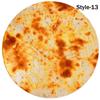 Manta de Franela con Capucha Estilo Pizza para Siestas de Estudiantes, Descanso de Comida de Guardería, Venta al por Mayor, Súper Suave