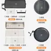 Mesa y Sillas de Barbacoa para Exteriores Mojia Estilo Nórdico para el Hogar Aleación de Aluminio Mesa y Sillas para Patio Jardín Ocio Muebles Chinos de Carbón/Eléctricos