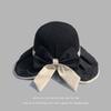 Sombrero de Pescador de Ala Ancha para Mujer, Sombrero de Sol Versátil de Verano para Vacaciones, Sombrero de Sol Delgado con Protección Solar y Lazo, Estilo Ol a la Moda