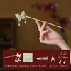 Estilo Nacional Mariposa Canción Brocado Pasador de Pelo Hecho a Mano Paquete de Materiales DIY Accesorios Nuevo Estilo Chino Pasador de Peinado Accesorios para el Cabello Decoración