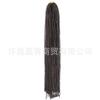 Trenza zizi ultra fina en relieve, cabello de ganchillo para trenzas box, fibra química, trenza sucia, peluca de exportación para comercio exterior