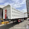 Chasis de Semirremolque Plano Basculante Trasero en Forma de U de Servicio Pesado en Venta, Plataforma Basculante Trasera, Plataforma Plana Basculante Trasera