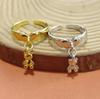 Anillo de oso de amor dulce simple con apertura Puerta Este de Corea del Sur anillo de oso con borla linda joyería al por mayor