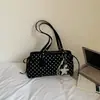 Bolso de hombro de lunares estilo coreano para mujer, nuevo bolso de moda para el hombro primavera 2026, bolso tote de mano de nicho de moda