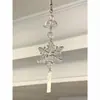 Conjunto de Seis Peças de Correntes para Celular com Enfeites de Sino de Vento de Trevo de Quatro Folhas da Sorte, Correntes de Cristal Ccd, Pingentes de Câmera e Charms para Bolsa