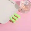 Pinzas de pato de plástico de colores dulces hechas a mano para niños, pinzas para el pelo de plástico sólido tipo gelatina para niñas pequeñas, 3.5 cm