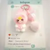 Chaveiro Pingente Ornamento Coelho de Cristal Flocado Atacado Transfronteiriço Presente Presente de Aniversário Pequeno Presente Fabricante de Origem
