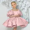 Vestido Princesa Infantil com Mangas Bufantes Transfronteiriço Vestido para Daminha de Honra Casamento Banquete Festa de Aniversário Saia Tutu Roupa de Performance ao Piano para Meninas
