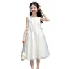 Vestido sin mangas para niña, Nuevo estilo de verano, Elegante vestido de princesa, Vestido infantil de cumpleaños, Vestido tipo chaleco, Atuendo de verano moderno para niñas