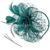 Diadema de Flores de Plumas de Carnaval Transfronterizo Fiesta Fiesta de Desempeño Accesorios para el Cabello de Plumas Diadema Accesorios Retro para el Cabello de Novia