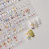 Tomoni Calcomanía Fina y Resistente para Uñas Arte de Uñas Explosiva Carcasa para Teléfono Móvil Retro Calcomanía para Uñas Venta al Por Mayor de Fábrica Calcomanía de Tartán de Diamantes de Color