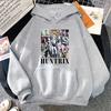 Sudadera con capucha Kpop Demon Hunters Huntrix Logo para hombre, holgada, de forro polar