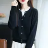 Suéter Tejido de Cuello Redondo con Puntos Convexos de Terciopelo Andy, Diseño de Invierno, Color Block Transfronterizo Otoño/Invierno, Manga Larga, Nuevo Estilo para Mujer, Falso Dos Piezas, Colección 2025