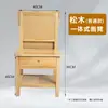 Taburete de Dibujo Integrado de Madera de Haya, Mesa de Dibujo Ajustable con Cajón Específica para Arte, Caballete Multifuncional de Madera Maciza para Bocetos de Estudio