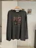KEKEZOON Camiseta de Manga Larga con Cuello Redondo y Estampado de Gatos y Perros de Cuatro Diseños, Corte Holgado, de Longitud Media, Venta al por Mayor 9058