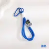 Estilo Minimalista Hecho a Mano Cuerda Trenzada Bloques de Color Correa para Lanyard Llavero Funda de Teléfono Correa de Mano Portátil Accesorio de Nicho de Moda DIY