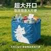 Cesta de almacenamiento para coche de gato blanco estilo hada de nuevo diseño, impermeable y plegable, para organizar artículos en el maletero, cesta de almacenamiento plegable