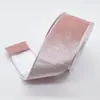 Cinta de Borde de Alambre Navideño Transfronteriza de 63 mm Cinta de Terciopelo para Manualidades de Otoño e Invierno Empaque de Regalos Cinta de Terciopelo al por Mayor Cinta Decorativa para Regalos