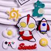 Parche Adhesivo Suave de PVC de Ultraman de Dibujos Animados Decoración Funda para Teléfono Móvil Agujero Hebilla Zapatos Material Hecho a Mano Accesorios de Joyería DIY