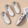 Zapatos de tacón alto nuevos de primavera para mujer, Zapatos planos casuales versátiles estilo coreano, Zapatos sin cordones de suela blanda que no cansan los pies, Zapatos blancos