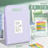 Bolsa Portátil de Tela con Patrón Color Morandi Tipo Acordeón Vertical de 13 Capas Gran Capacidad Bolsa de Almacenamiento para Documentos A4 Papeles de Examen Libro de Clasificación