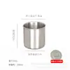 Acero Inoxidable 304 Taza de Boca de Gran Capacidad Cilindro Sin Asa Sin Asa Cubo de Hielo Continuo Cilindro para Especias Múltiples Tamaños Cilindro Grande