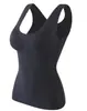Outono e inverno Novo Quente colete quente sem costura gola V flor renda peça única copo fixo fino base roupa íntima