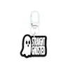 Llavero de Goma Suave de Fantasma de Halloween Dibujado Hebilla de Puerta en Forma de 8 en Forma de U Llavero Pinza de Langosta Figura de Muñeco Hebilla Colgante Adorno