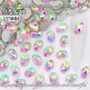 2.5*4mm Formato de Ovo de Pombo Denier Flats para Unhas Fundo Plano Diamante de Formato Especial Vidro Cristal Joia para Unhas Diamante para Unhas Atacado