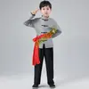 Niños gente común agricultores traje de actuación período de la República de China gente común chica de pueblo granja del norte de Shaanxi