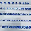 Fábrica de Joyería Aocai Vende al por mayor Piedras Sueltas Color Aciano, Zafiros Cultivados en Laboratorio en Varias Formas y Piedras para Joyería