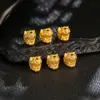Prata 925 Banhada a Ouro com Trabalho Antigo Detalhado Flor Fada Acessórios com Furo Reto DIY Novo Estilo Étnico Chinoiserie Acessórios Versáteis