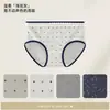 Calcinha Sexy de Algodão Puro com Estampa Floral Cintura Média para Mulheres 10A Antibacteriana Respirável Gancho Estendido Estilo Japonês e Coreano para Meninas Estudantes